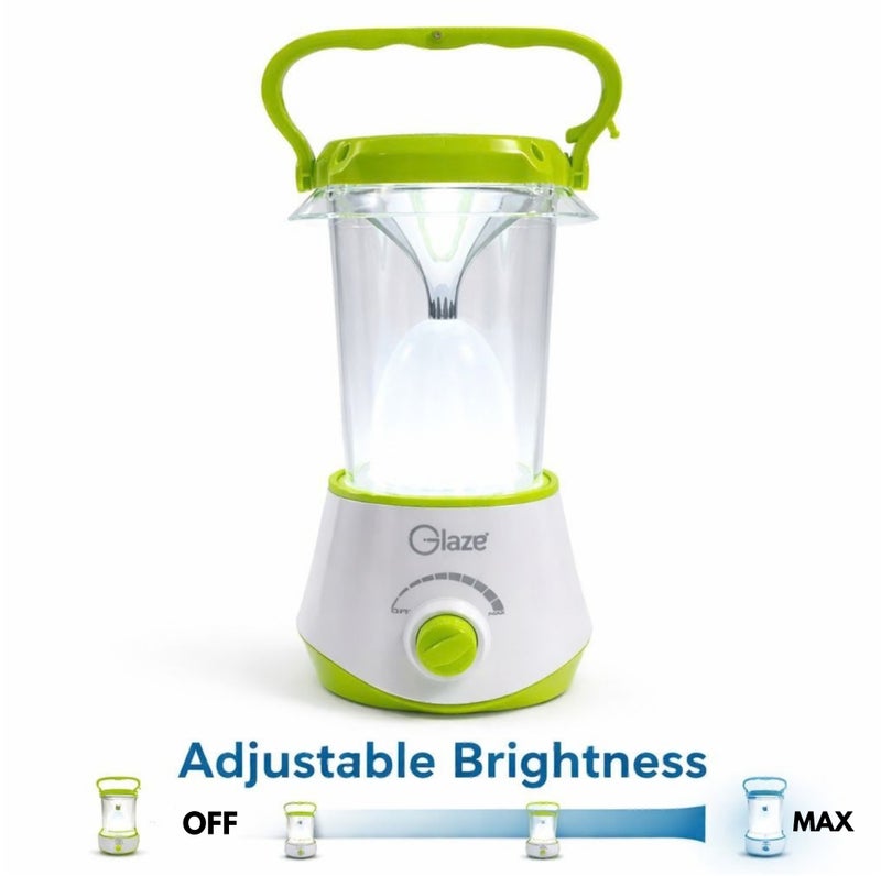 جليز فانوس تخييم LED قابل للشحن مع لوحة شمسية ومنفذ USB، ضوء طوارئ محمول، سطوع قابل للتعديل، إضاءة خيمة خارجية للتخييم، المنزل وانقطاع الكهرباء - Image 4